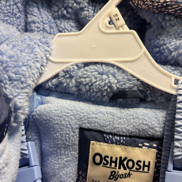 Oshkosh snow set Toddler 18M Purple W/butterflies on Parka Light Purple pants - Picture 8 of 14